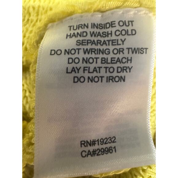 Yellow Embellished Sleeveless Sweater – Size L - Picture 9 of 10